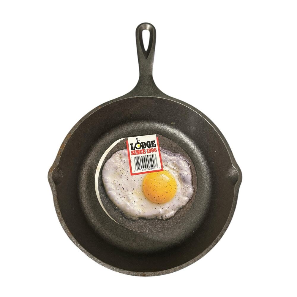 Vintage Lodge USA 5SK Cast Iron Skillet 8" Double Spouts New